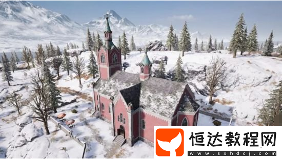 絕地求生刺激戰(zhàn)場(chǎng)雪地地圖維寒迪建筑詳解：教堂、斜頂單層樓、L型旅館與咖啡廳