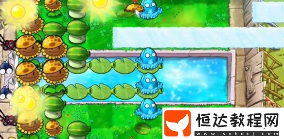 植物大戰(zhàn)僵尸雜交版泳池防守第3關(guān)攻略